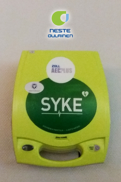 defa defibrillaattori oulaisten nesteella